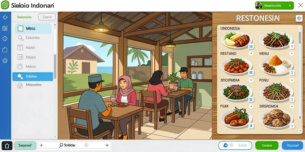 Tampilan antarmuka yang menarik dan modern.