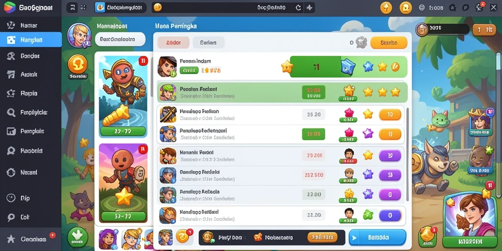 Tampilan layar utama BPO777 yang menarik dan interaktif.