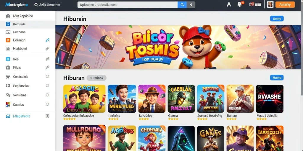 Tampilan permainan slot yang menarik dan penuh warna.