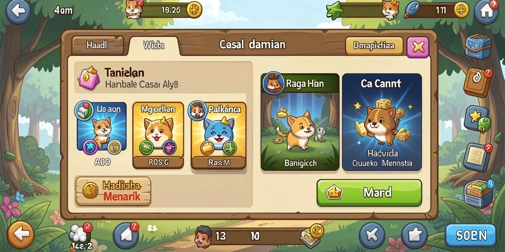 Tampilan layar utama yang menarik dan intuitif.