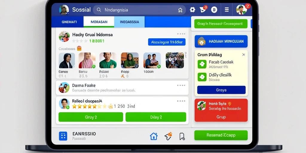 Tampilan menu utama yang menarik dan user-friendly.