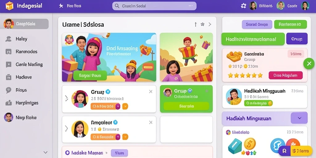 Tampilan awal game INDORP yang menarik perhatian.