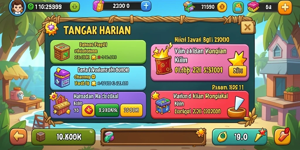 Tampilan mesin slot yang menarik dan penuh warna.