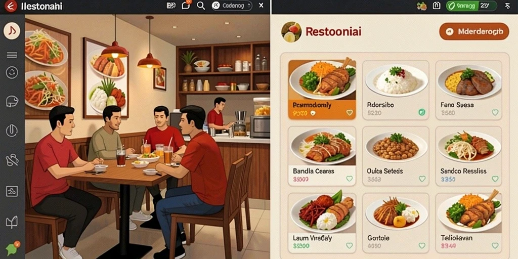 Tampilan menu utama NAGAWIN yang menarik dan mudah digunakan.